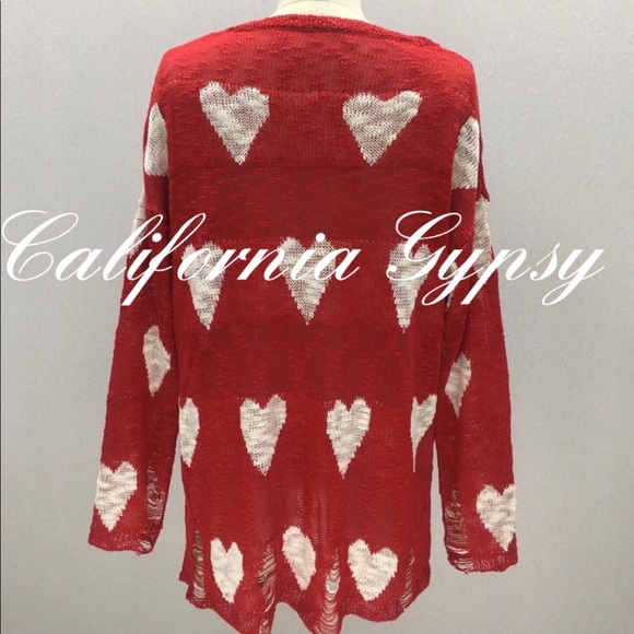 Distressed Heart Knit Sweater❤️ - Picture 5 of 10